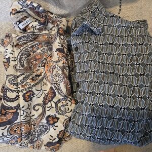 4 Mens Patterned Button-Up Shirts Sz. Small Express & Others EUC!